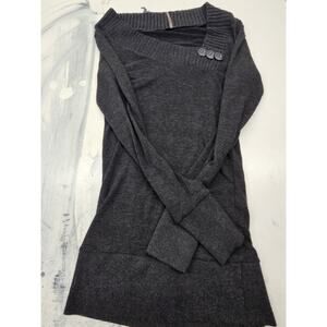 Poof Women's Black Long Sleeve Sweater Size Medium